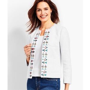 Talbots Embellished Tweed Jacket – NEW WITH TAGS – Size 6 – $179 Retail